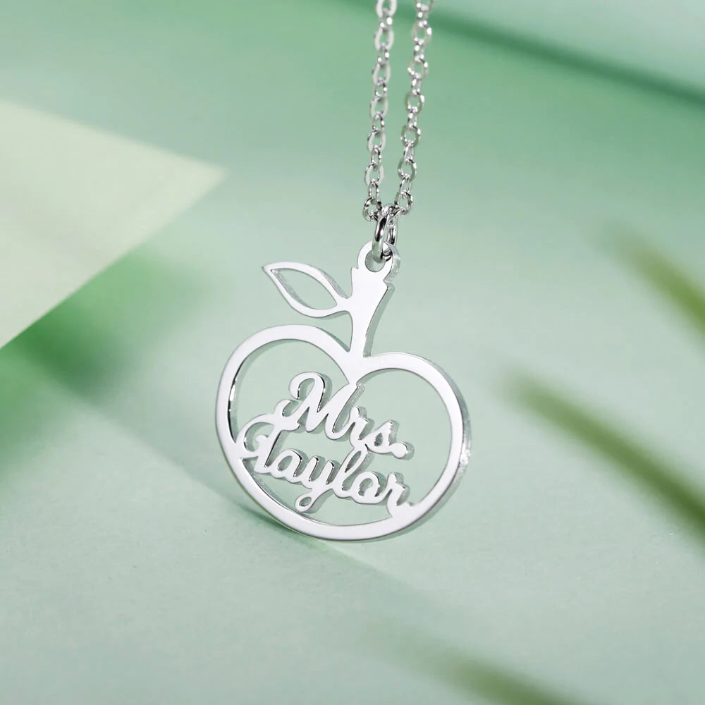 Apple Style Name Necklace