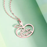 Apple Style Name Necklace
