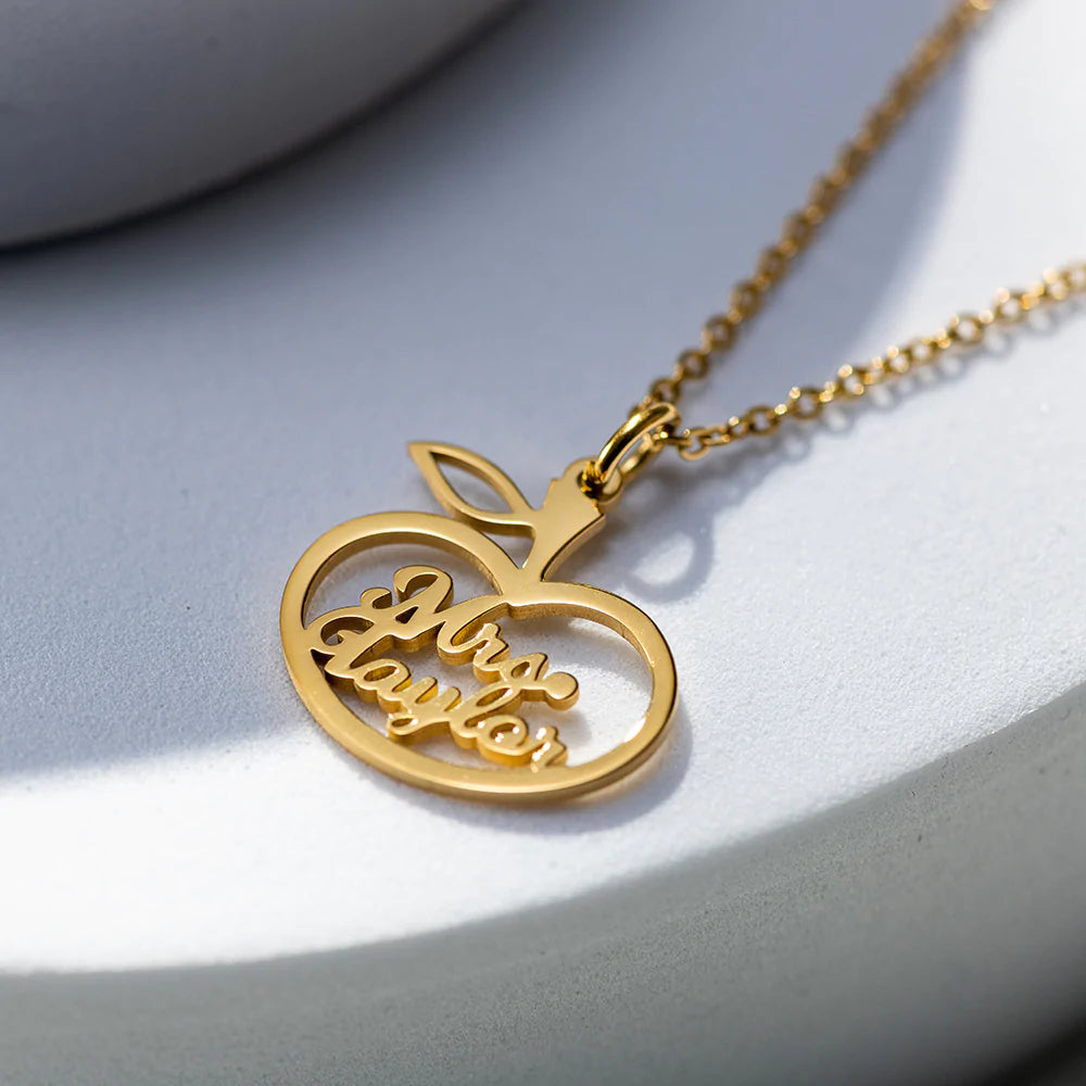 Apple Style Name Necklace