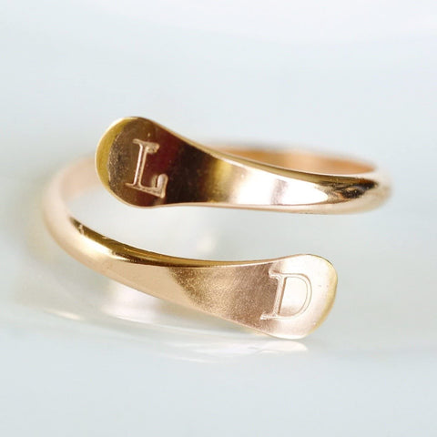 Two Letter Name Ring