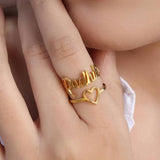 Perfect Heart Name Ring