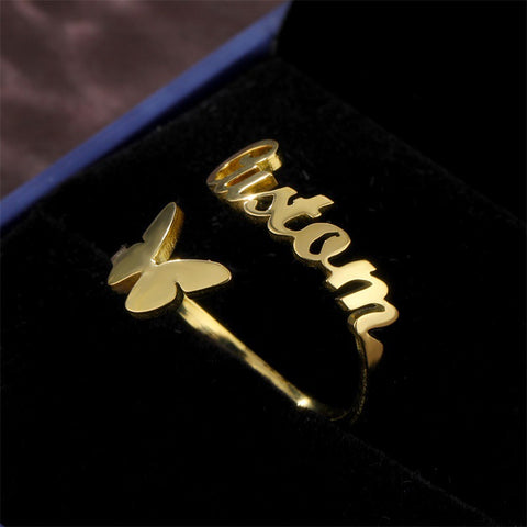 Butterfly Name Ring