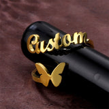 Butterfly Name Ring