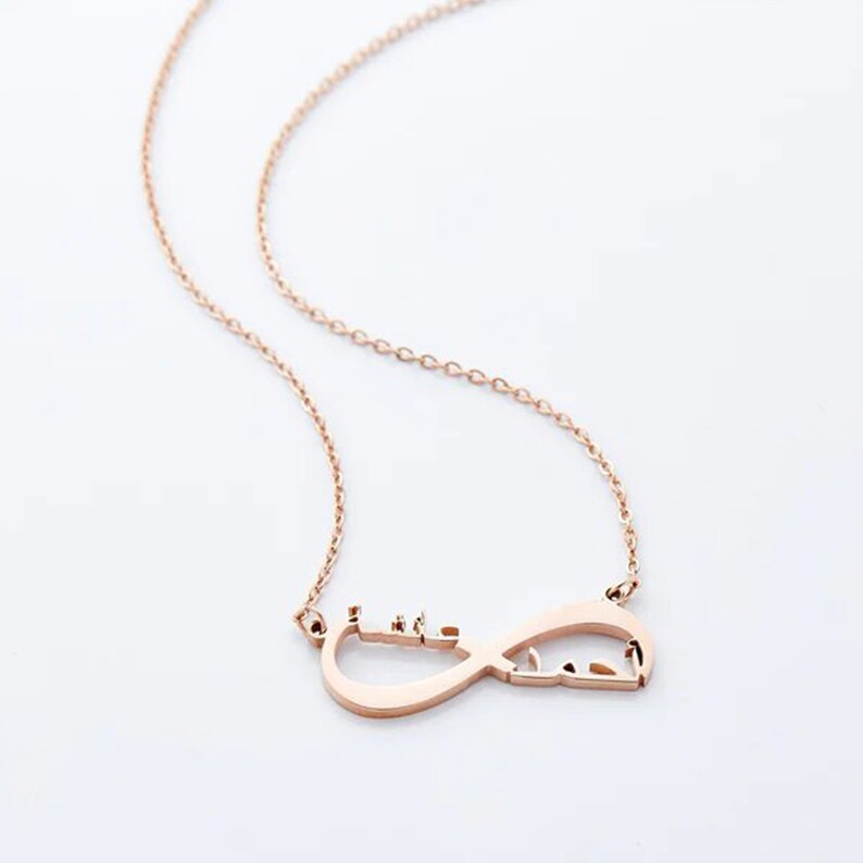 Arabic Infinity Couple Name Pendant