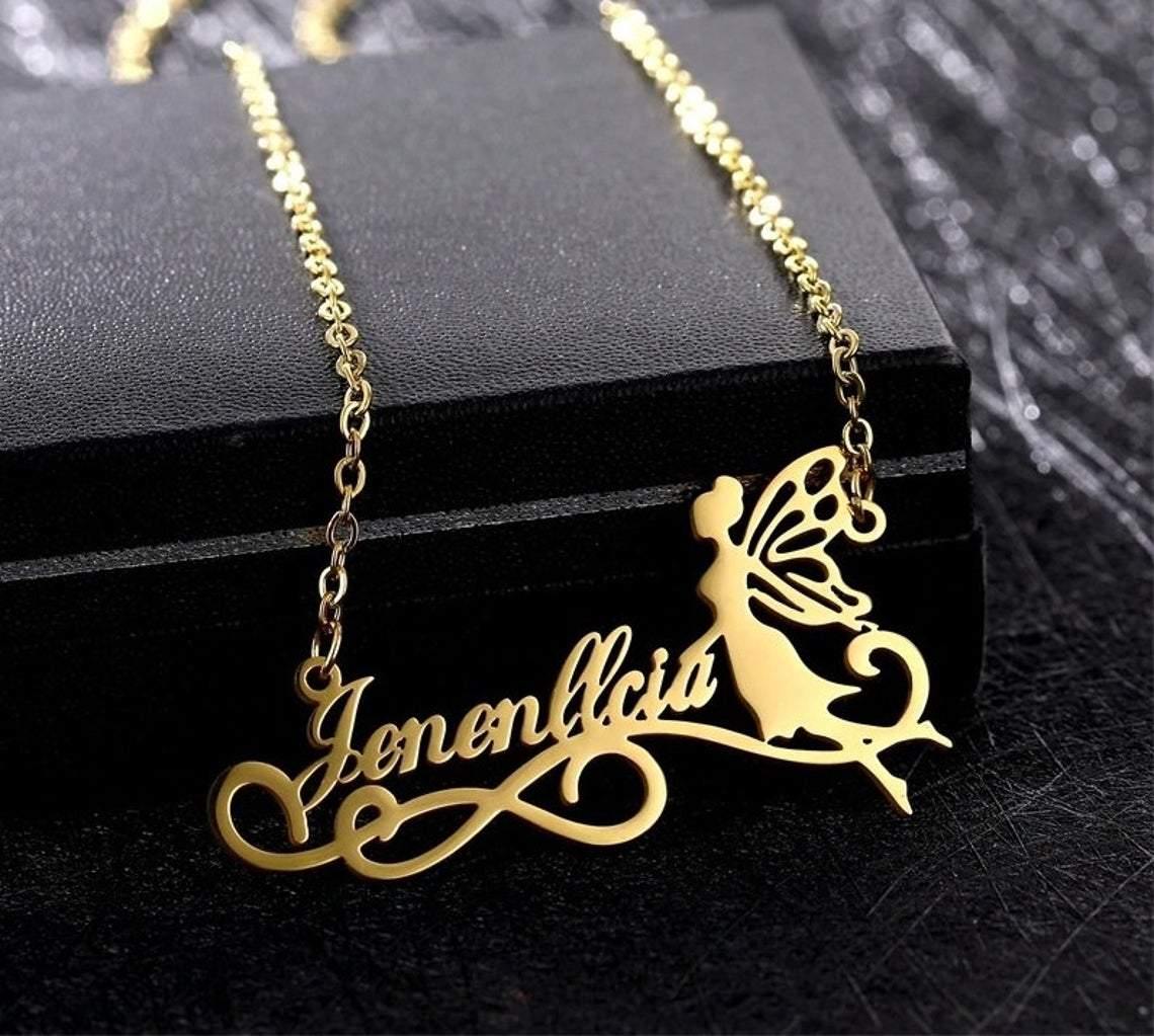 Fairy Angel Name Pendant - Lavstra