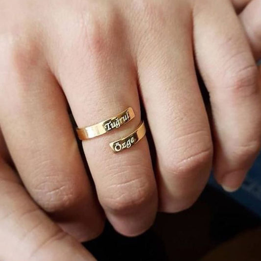 Double Name Ring