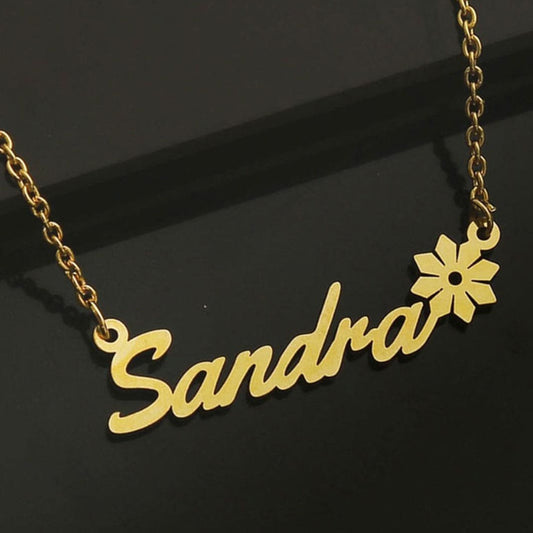 Stylish Plated Name Necklace