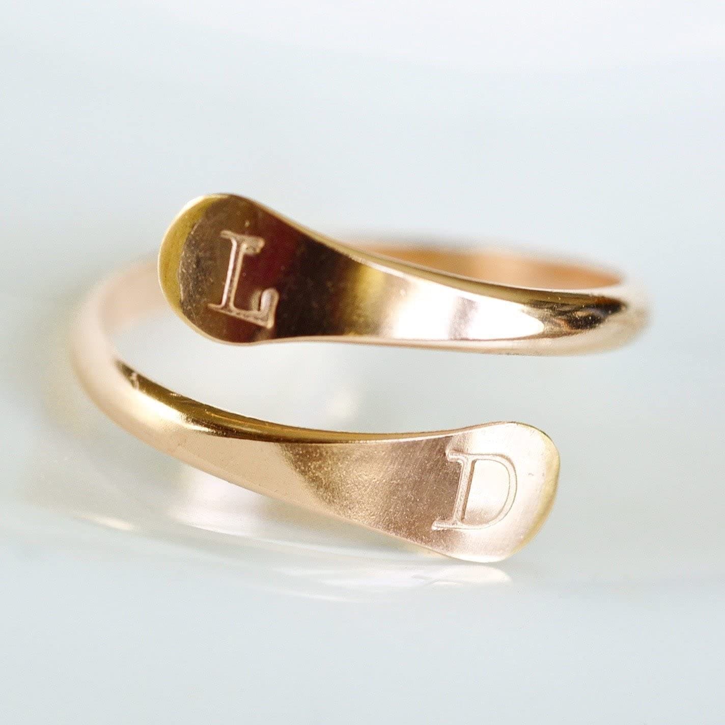 Two Letter Name Ring