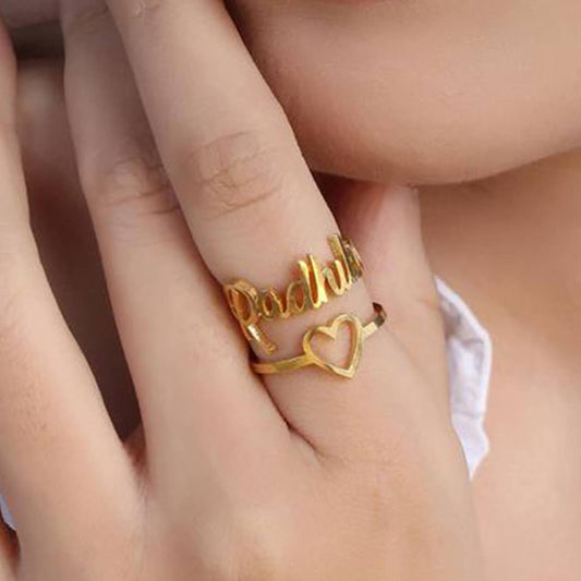 Perfect Heart Name Ring