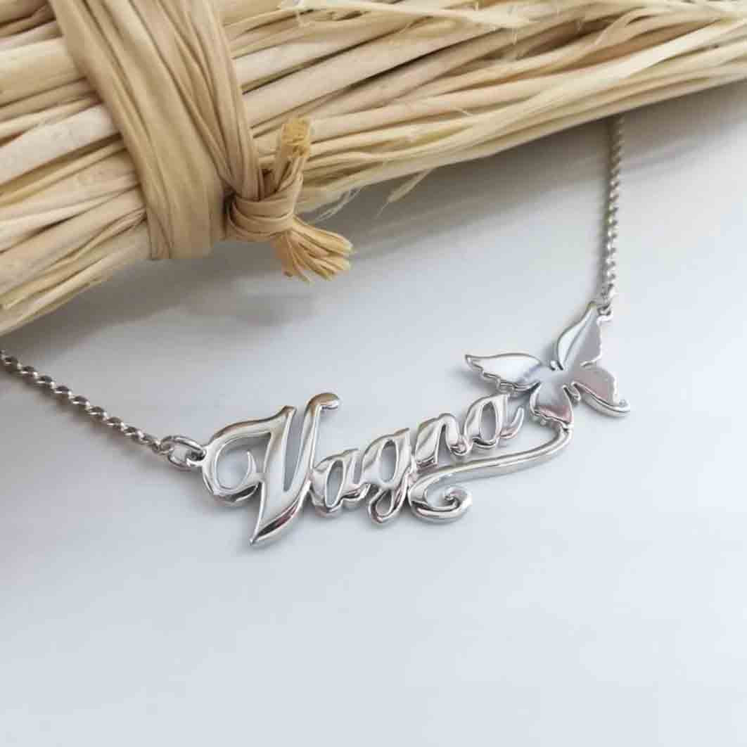 Lovely Butterfly Name Necklace