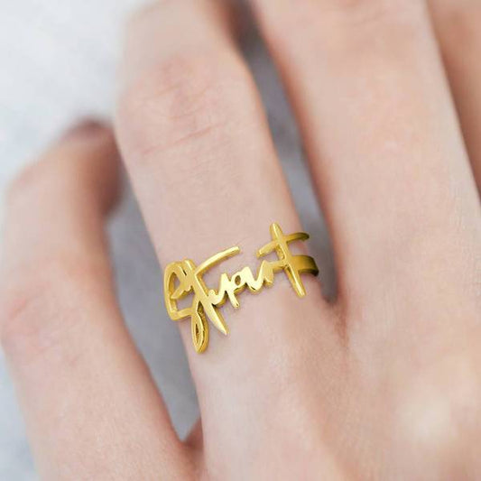 Handwriting Name Ring